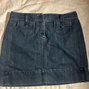 LOFT Dark Blue Mini Skirt